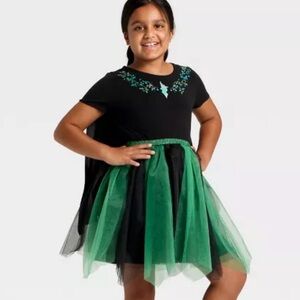 Girl’s Wicked Elphaba Thropp Tulle Character Dress with cape